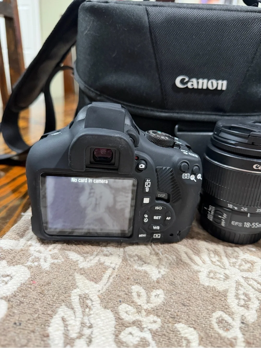 Canon EOS Rebel T7 Camera Kit in Black with Two Lenses